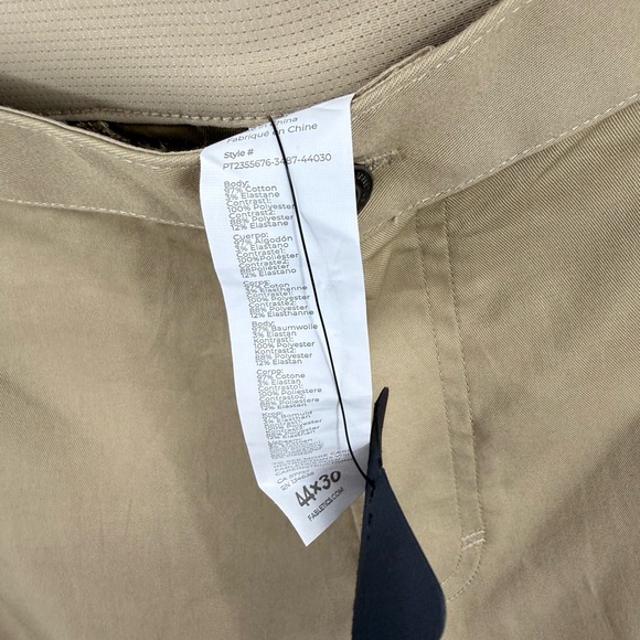 Fabletics Pants Mens 44x30 Twill Khaki The High Side Chino Modern Slim Fit Golf - Picture 7 of 9